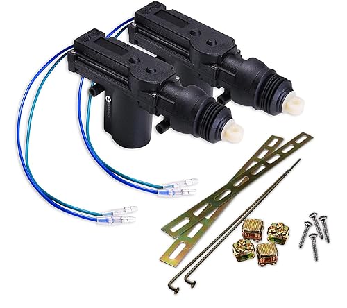 Zone Tech Paquete de 2 actuadores de cierre de puerta de alta potencia - Actuador de cierre de puerta de alta potencia resistente duradero de gran