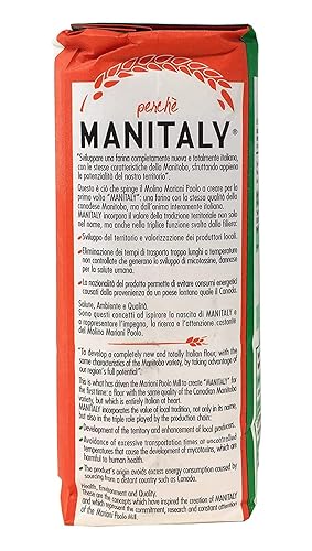 Miniatura 3 de Molino Paolo Mariani. Manitaly Manitoba tipo '0' harina. Fabricado con 100% trigo italiano. 2.2lbs. 2 unidades.
