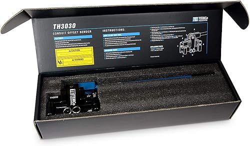Miniatura 5 de TEMCo TH3030 Dobladora offset de conducto de doble tamaño 2 en 1 - EMT de ½ "y ¾"