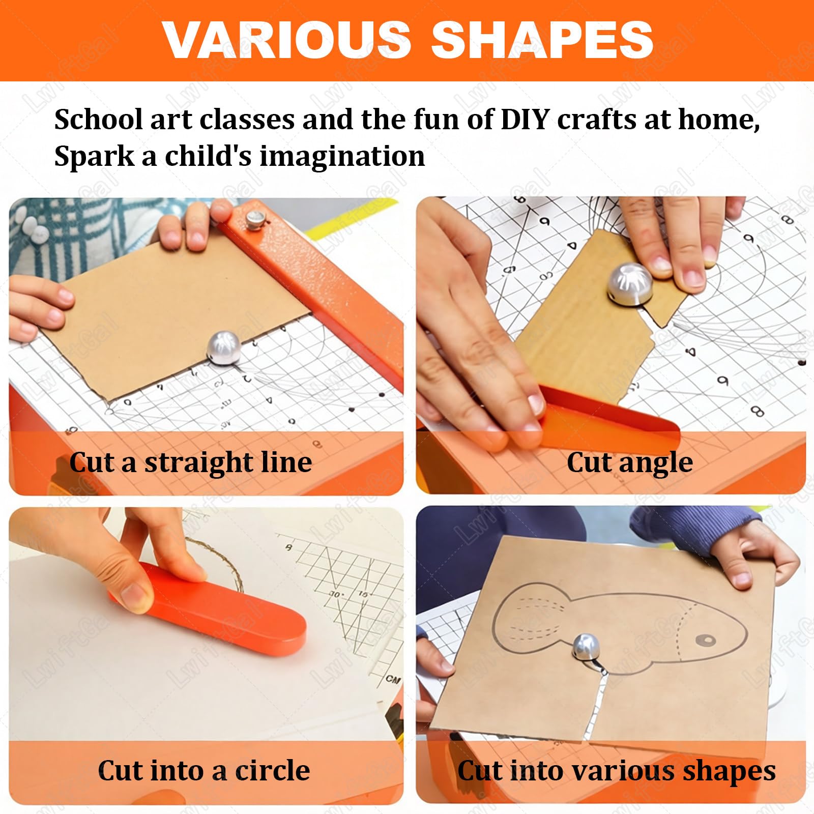 Taglierina per Cartone Sicura per Bambini, Strumento Elettrico Senza Lama per Tagliare La Carta con Cassetto per Gli Scarti, Kit Fai-da-Te per Costruire Modelli 3D
