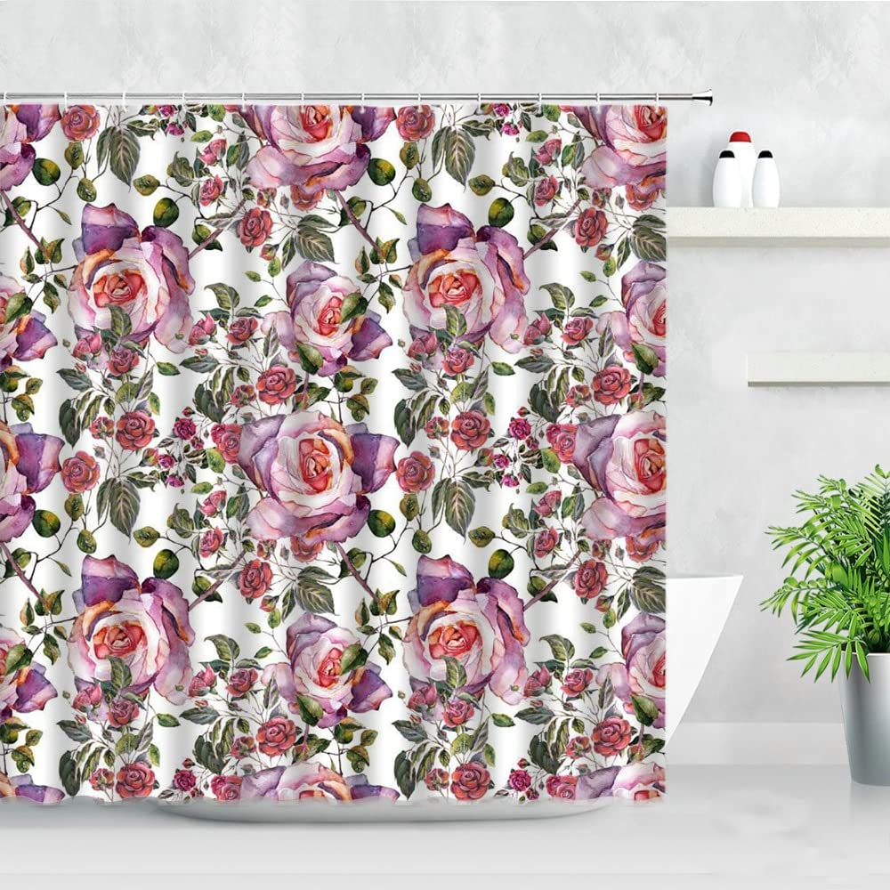 Tenda Doccia Floreale Con Margherite 80x190 Cm – Impermeabile, Lavabile E Con 12 Ganci Inclusi!