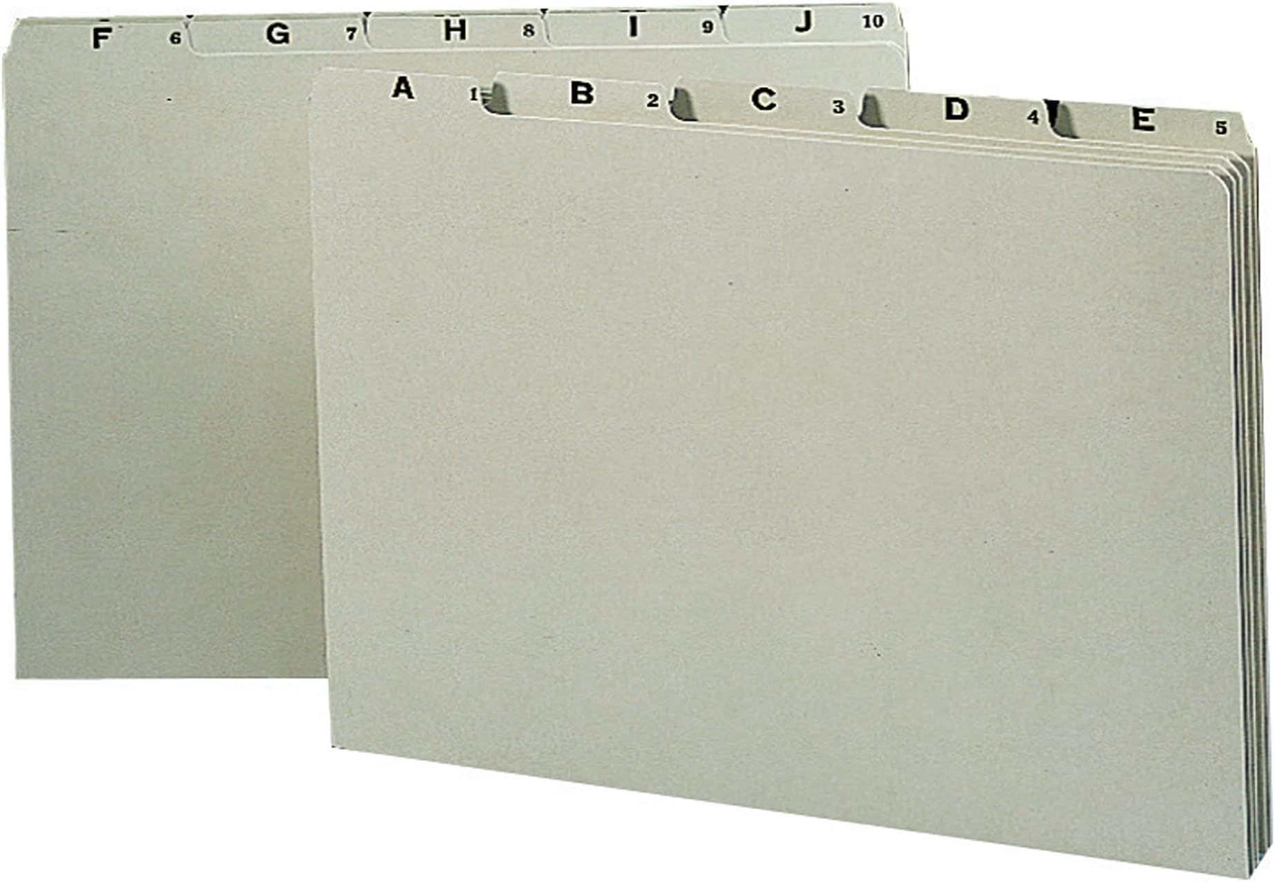 Smead 100 Recycled Pressboard File Guides, 1/5Cut Tab (A