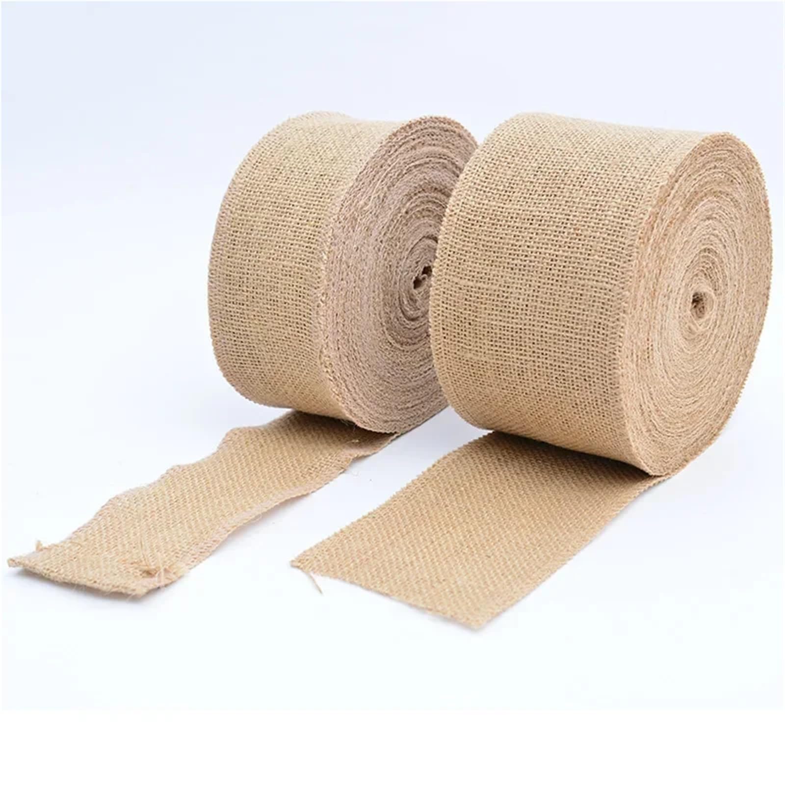 Juteband 1–10 Meter/Rolle, natürliches Jute-Sackleinen-Spitzen-Sackleinen-Hanfband, Vintage, rustikal, for Hochzeit, Party, Weihnachten, Dekoration, DIY-Handwerk(100mm width,10 Meter)