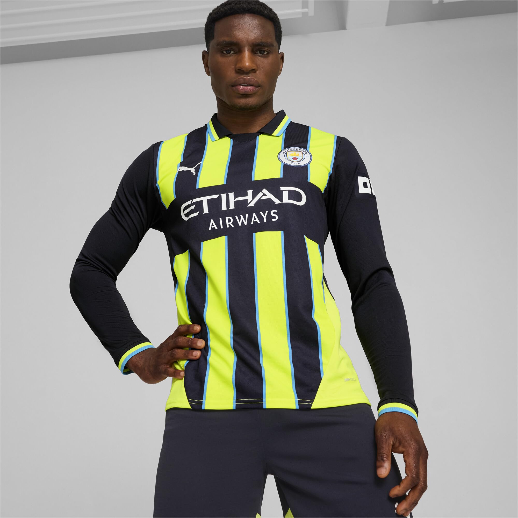 PUMA Manchester City Away Shirt Long Sleeve 2024/25 Season - Replica - Men - New Navy - Size: M - Image 4