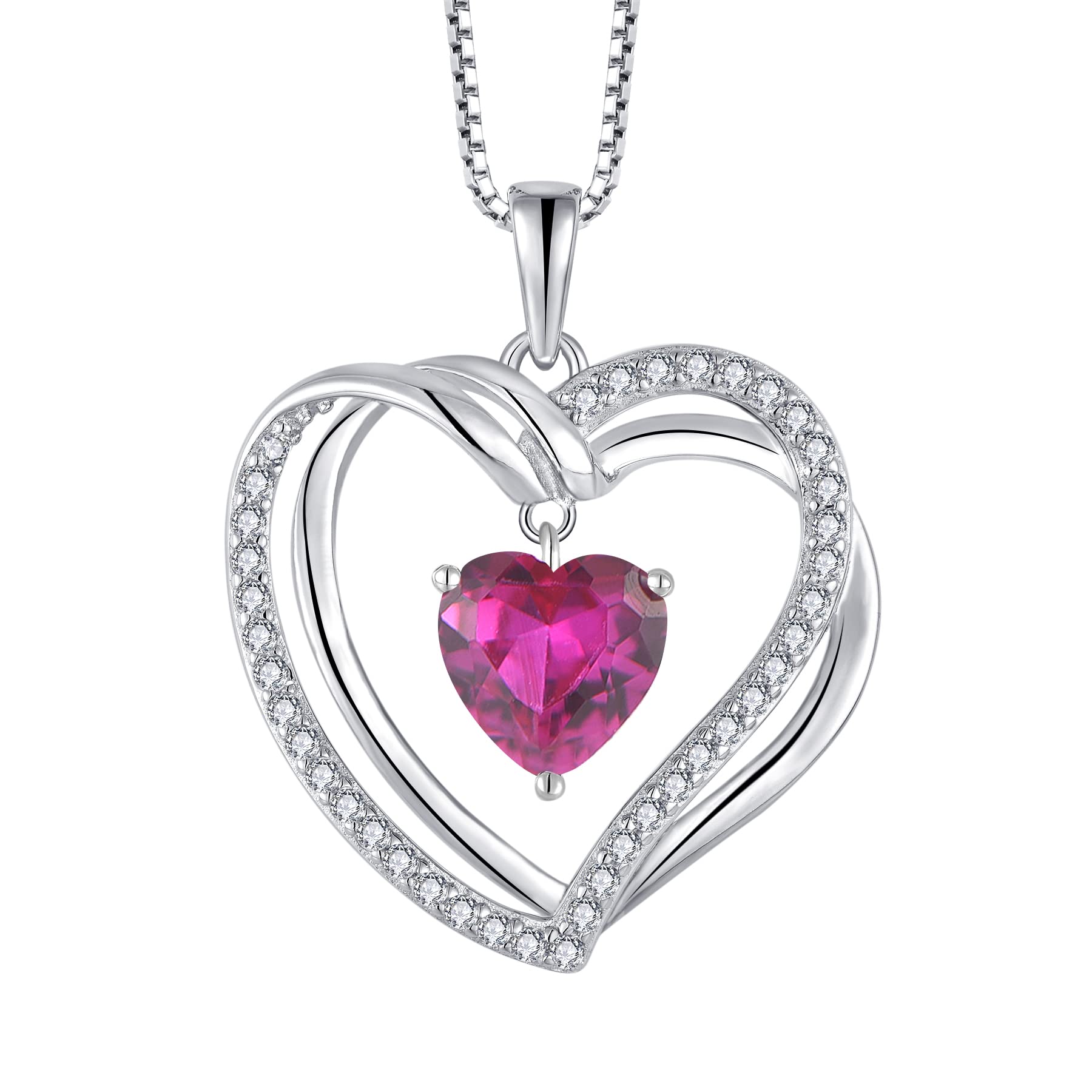 Starchenie Heart Love Necklace Pendant for Women Sterling Silver