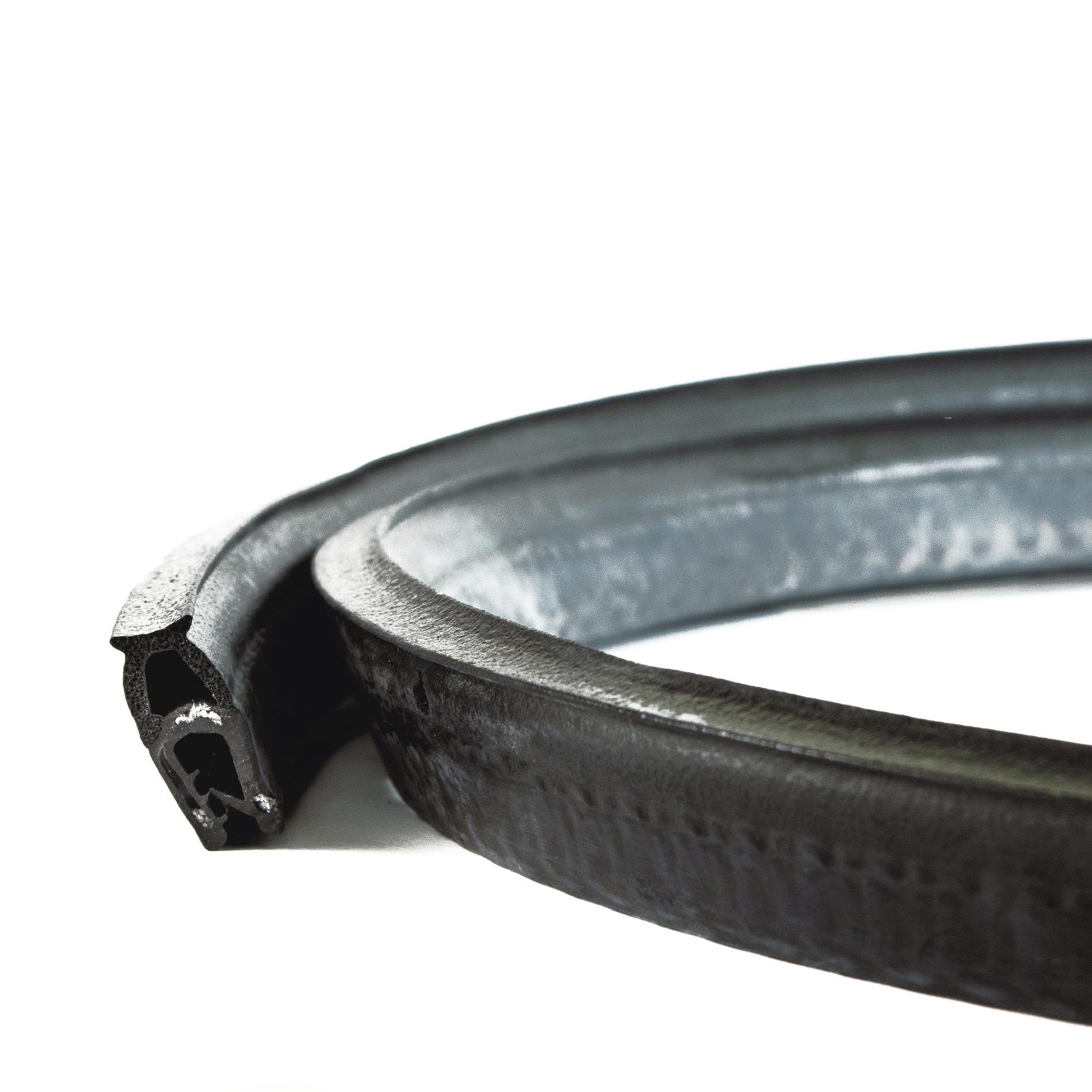 EUTRAS [5 m] KSD2006 - Guarnizione per portiera auto - si tiene senza colla - perfetta guarnizione in gomma per portiere, bagagliaio e portellone posteriore dell'auto - migliore qualità industriale tedesca Made in EU
