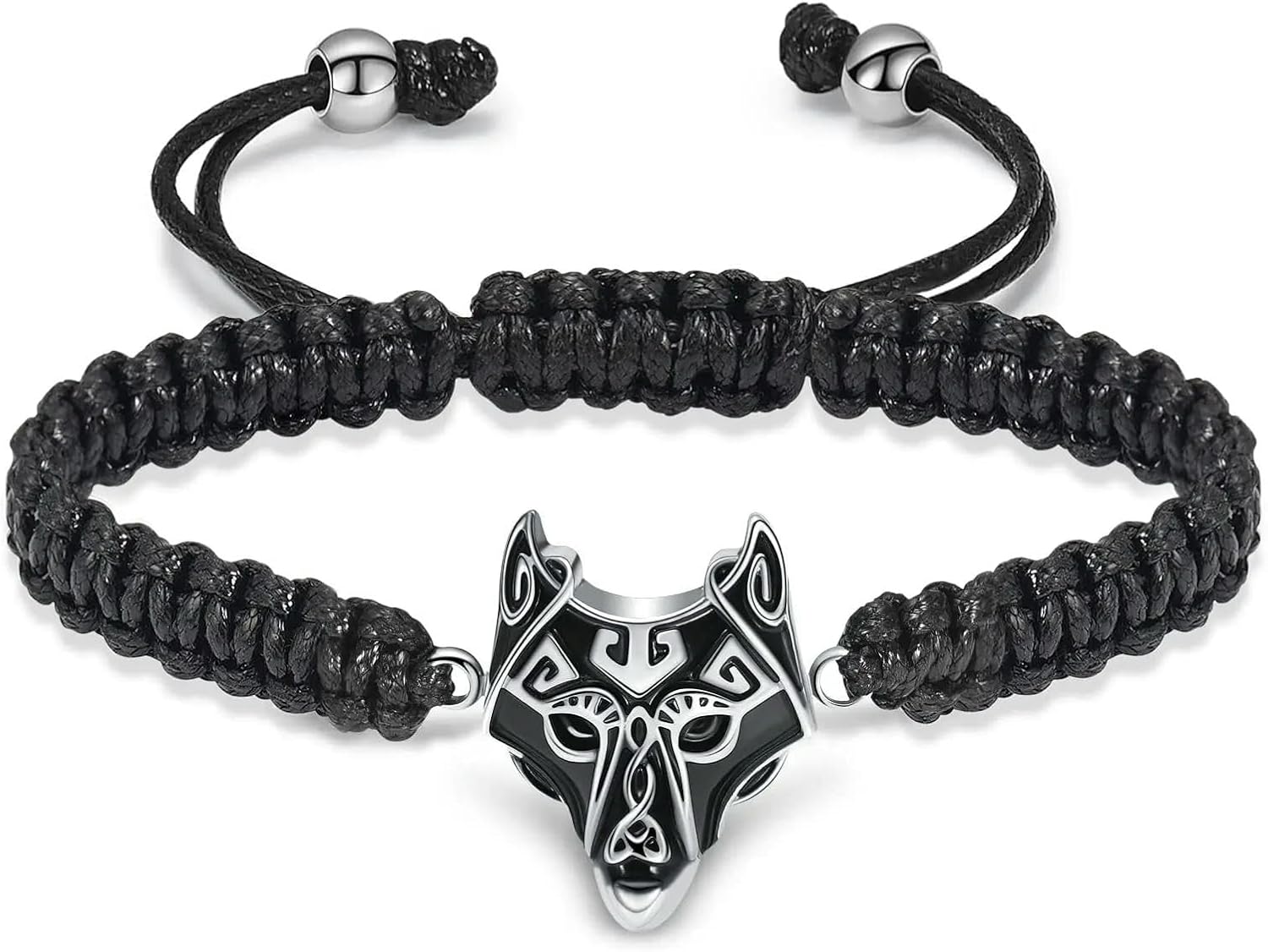 Cremation Urn Bracelet for Ashes Braided Rope Adjustable Bangle Keepsake Jewelry Human Pet Memorial Gift for Men Boy