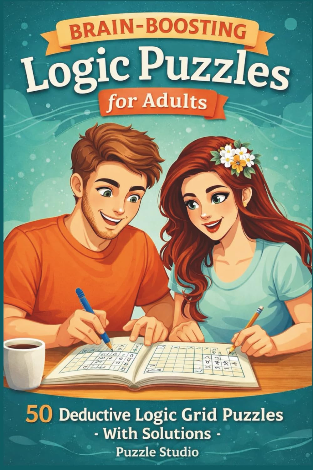 Brain-Boosting Logic Puzzles for Adults - 50 Deductive Logic Grid Puzzles with Solutions: Improve Deduction, Problem Solving, and Memory Skills (Puzzles for Grown ups)
