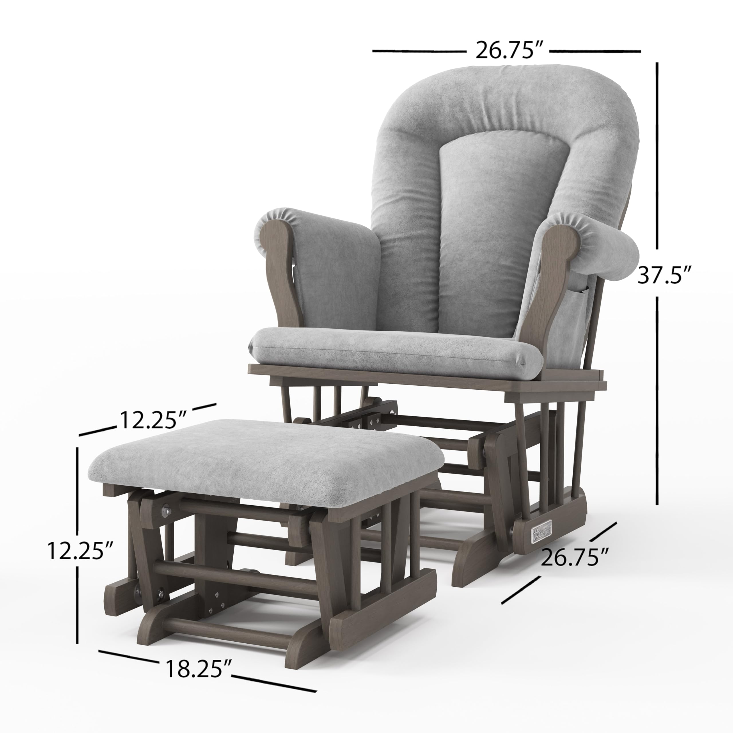 asimocraft LittleCot_A オットマン Amazon.com: Child Craft Cozy Glider Rocker and Ottoman Set, Smooth