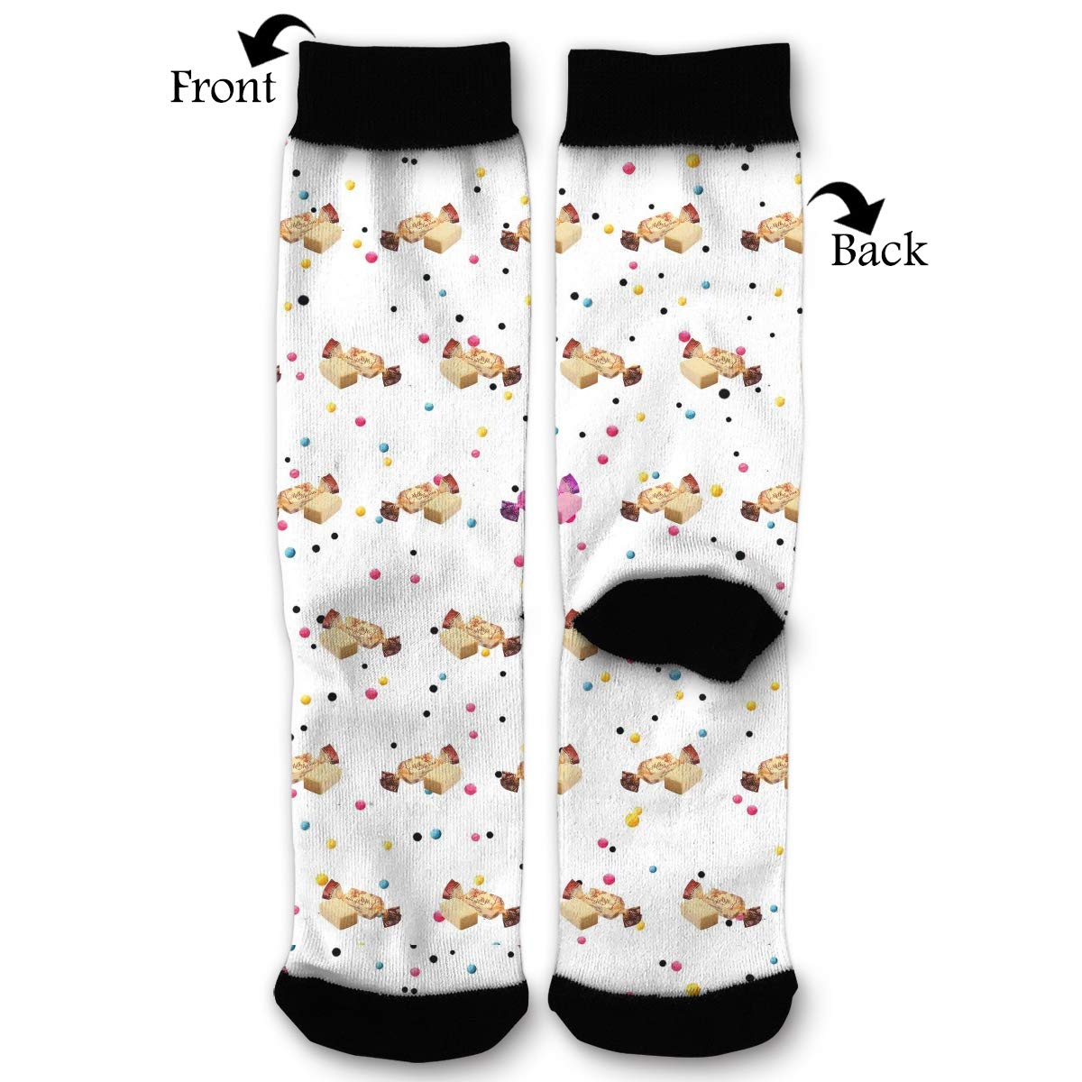 EKUIOP Socks Bonbone Behind Funny Fashion Novelty Advanced Moisture Wicking Sock for Man Women