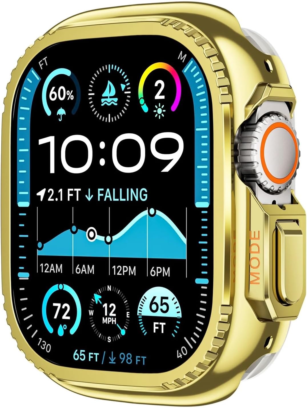 XMKT Metal Cover For Apple Watch Ultra 2 S10 42mm S10 46m 49mm 45mm Case Frame Protective Bumper iWatch Series 9 8 7 6 5 SE 44MM Bezel Change To Ultra