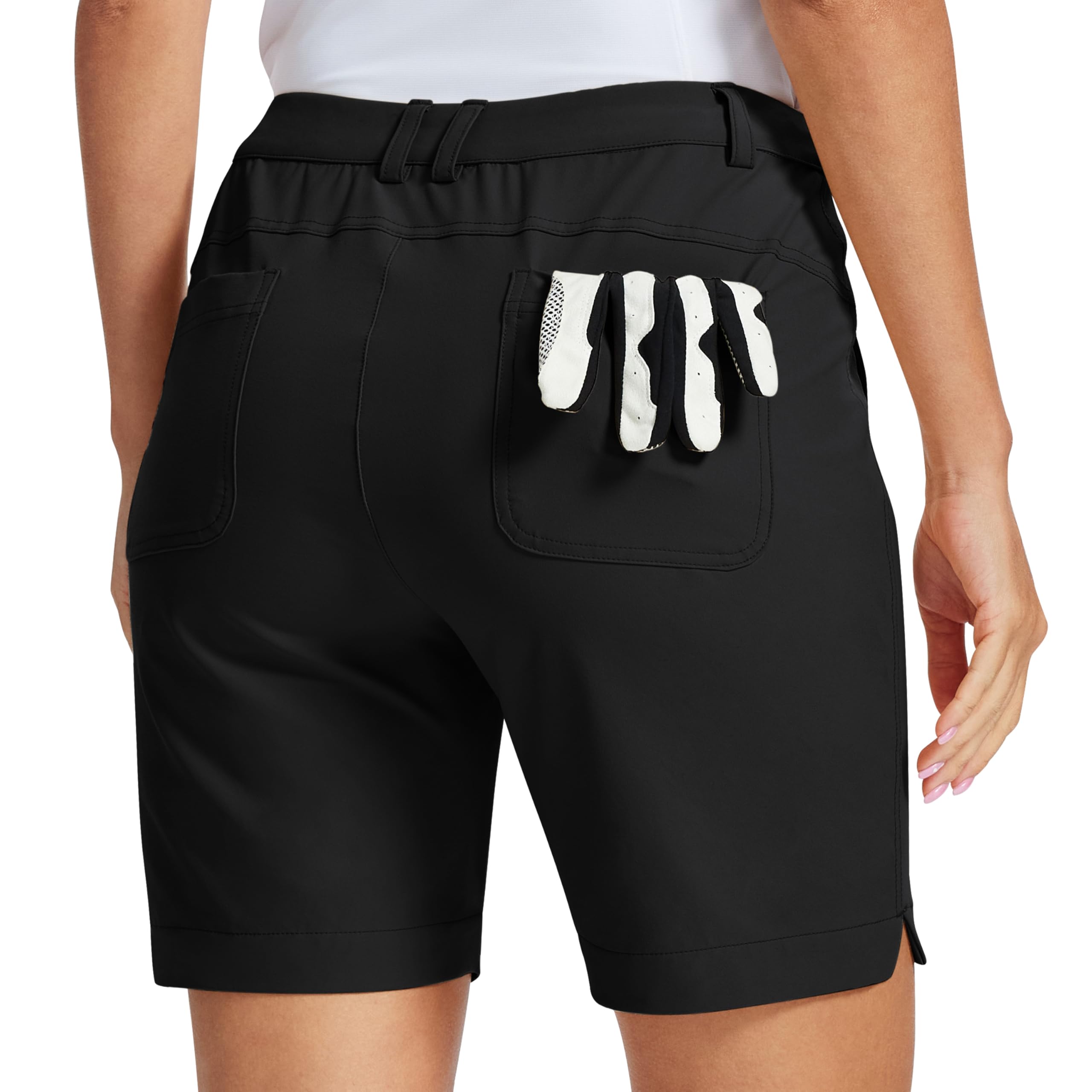 MoFiz Pantaloncini da Golf da Donna Pantaloni Cargo Corti Leggeri Bermuda Shorts UPF 50+ Pantaloncini Trekking per Estivi