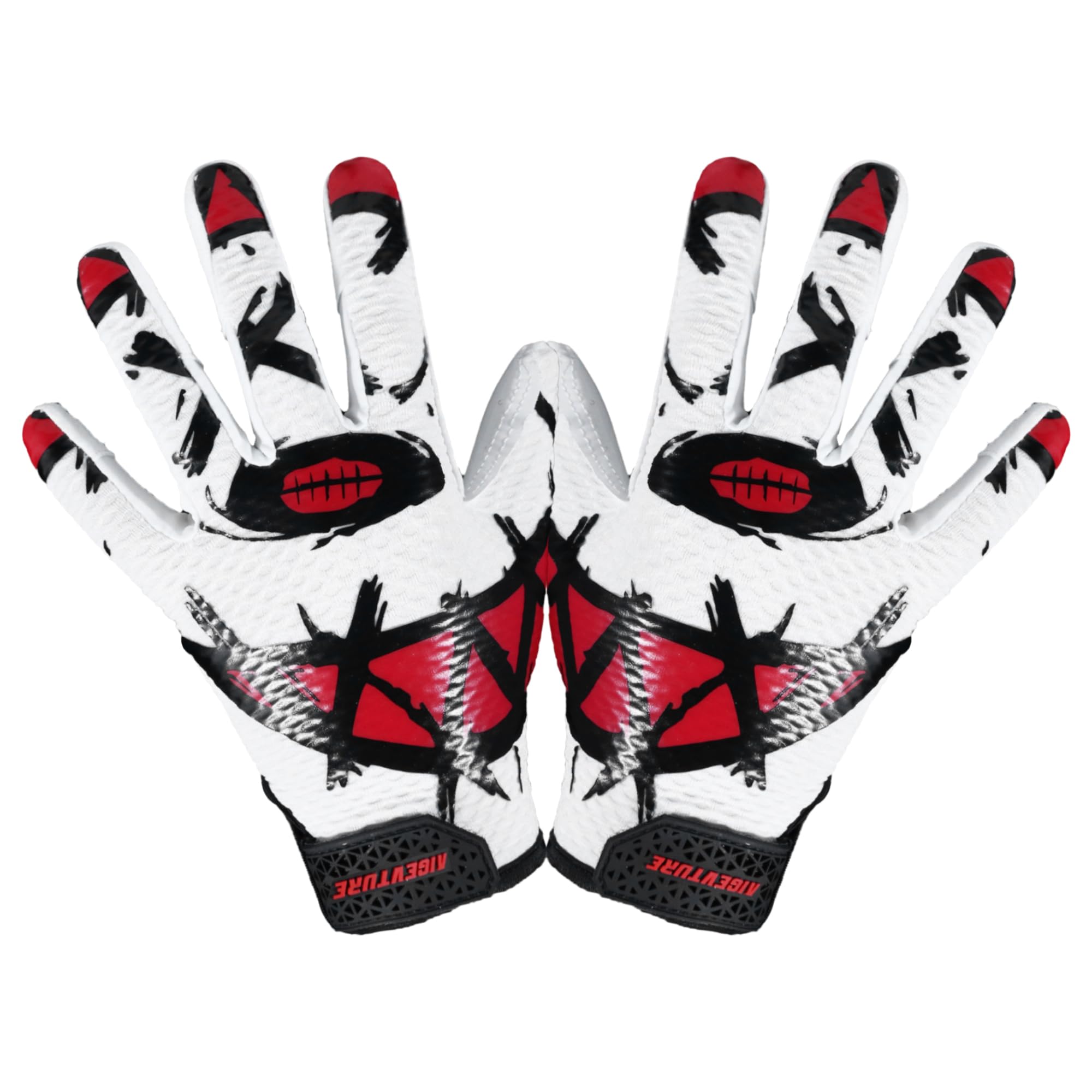 AIGEVTURE Youth Football Gloves Kids Receiver Gloves Sticky Football Gloves for Boys Girls