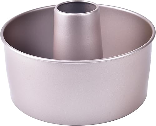 Bakeley Angel Food - Molde para tartas, 8 pulgadas con parte inferior suelta extraĂble, antiadherente, de gasa, para horno y hornear Bakeley Angel Food - Molde para tartas, 8 pulgadas con parte inferior suelta extraĂble, antiadherente, de gasa, para horno y hornear