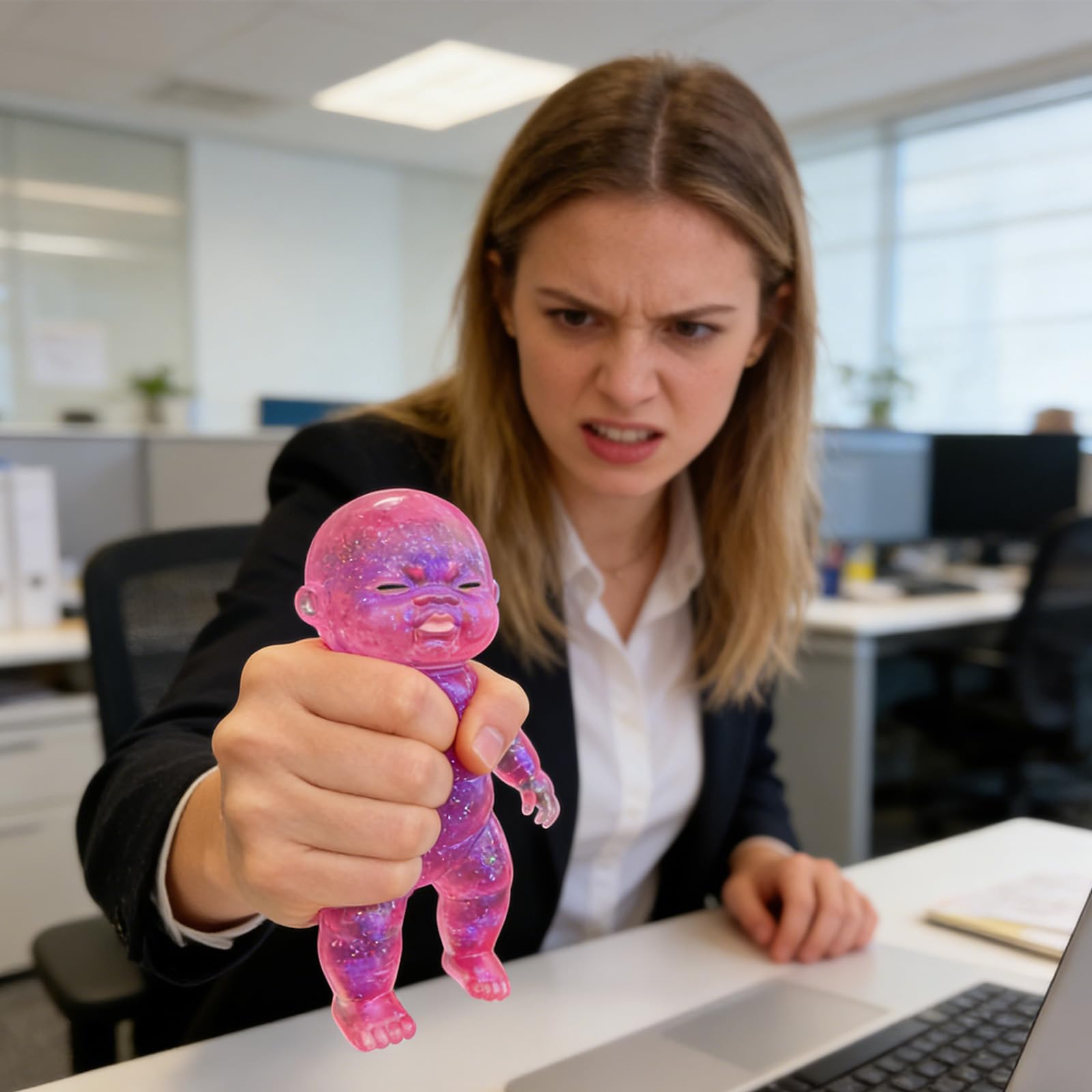 Squeeze Stress Doll Toys, 2 szt. zmywalnych małych zabawek, miękka i wolno rosnąca zabawka relief dla dorosłych