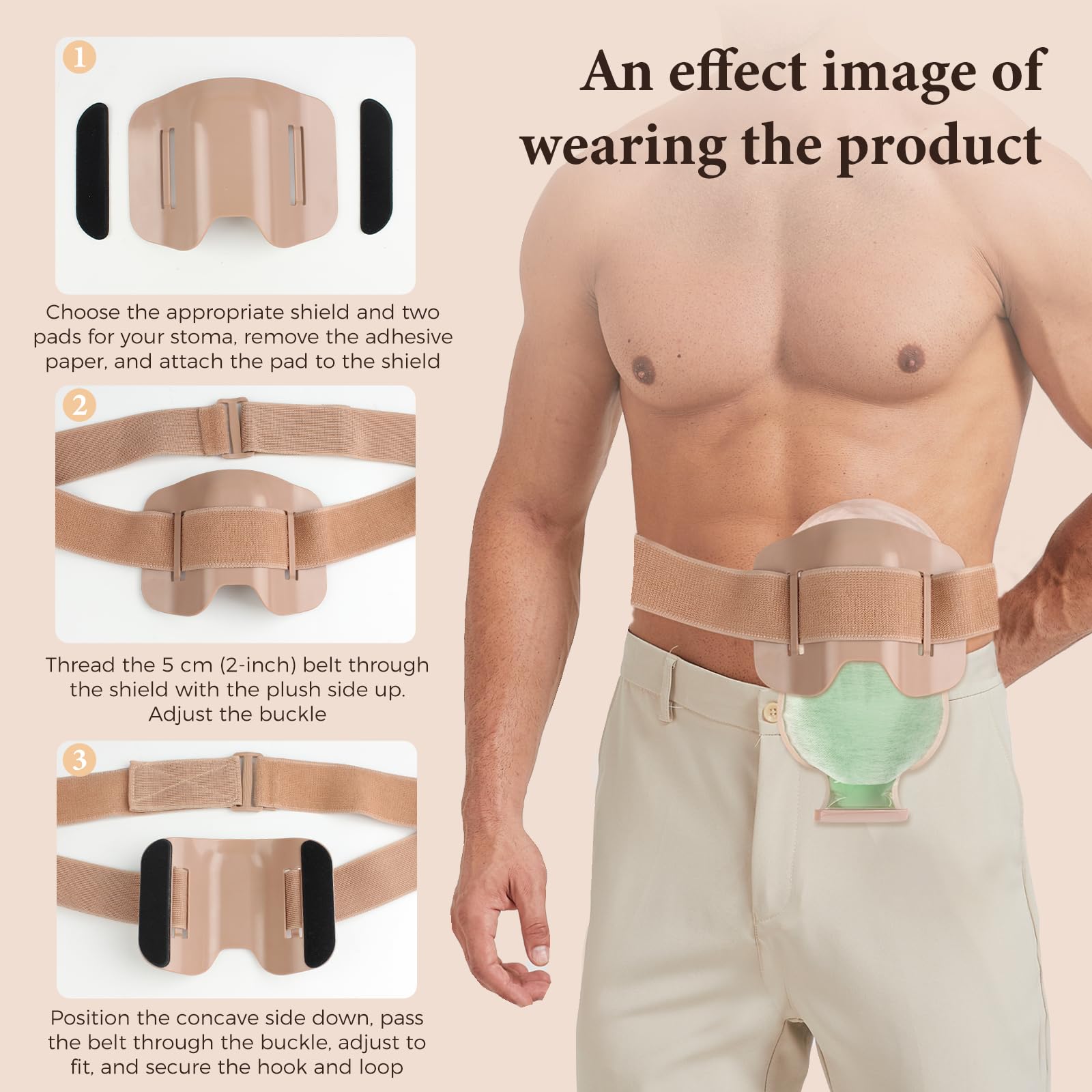 Cinturón de estoma, escudo protector de estoma, escudo anticolisión para protección deportiva y laboral, bolsa de ostomía, accesorios de estoma, cubiertas de bolsas de colostomía para mujeres y