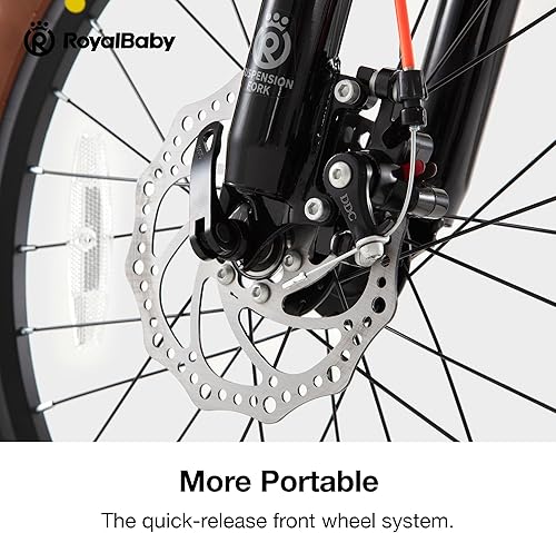 Miniatura 8 de RoyalBaby Bicicleta de montaña para niños y niñas, bicicleta ultraligera de aluminio con ruedas de 20 a 24 pulgadas para niños de 6 a 14 años,