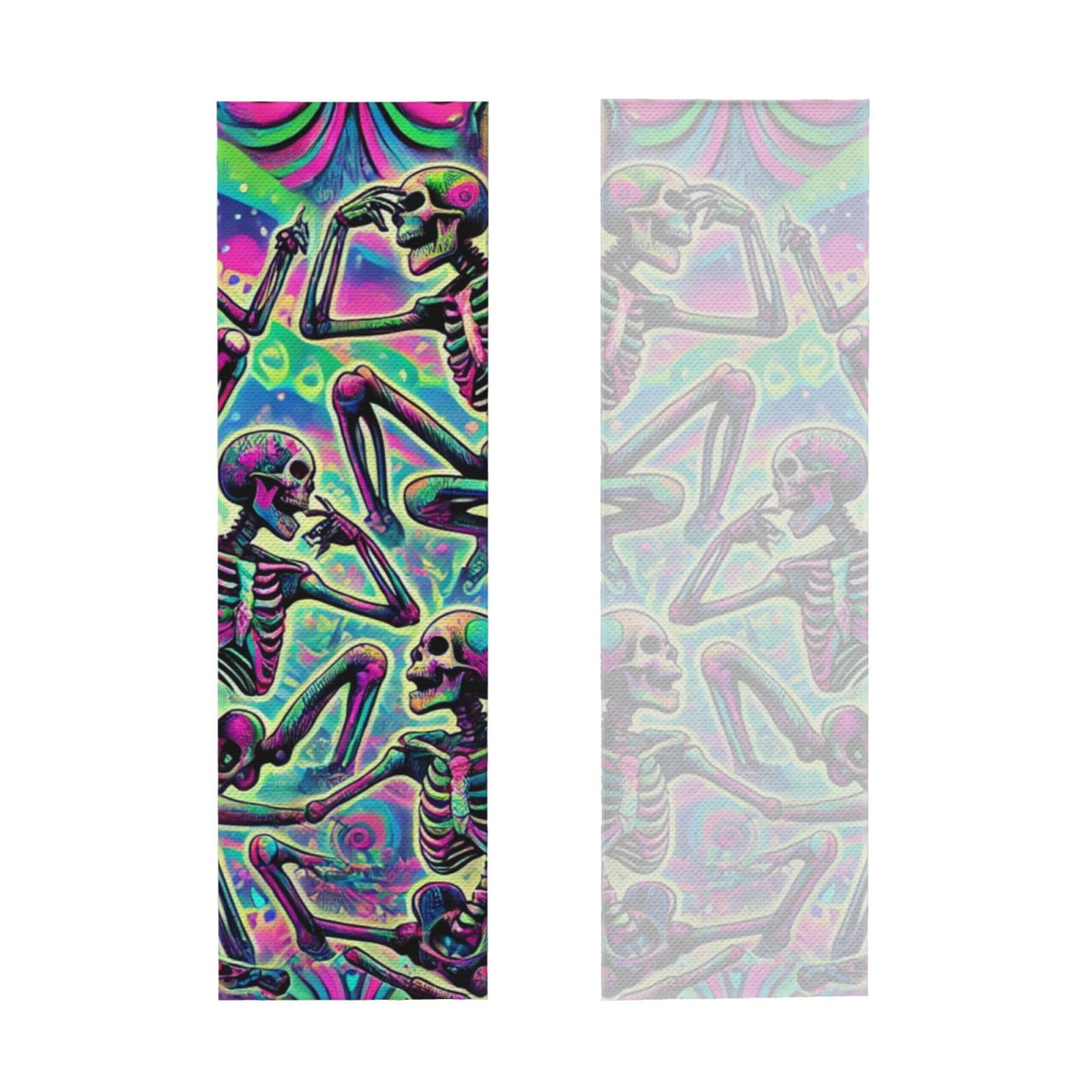 Augenstern 12x40in Cooling Towel Psychedelic-Halloween-Skeletons Cooling Neck Wraps Instant Cooling Towel