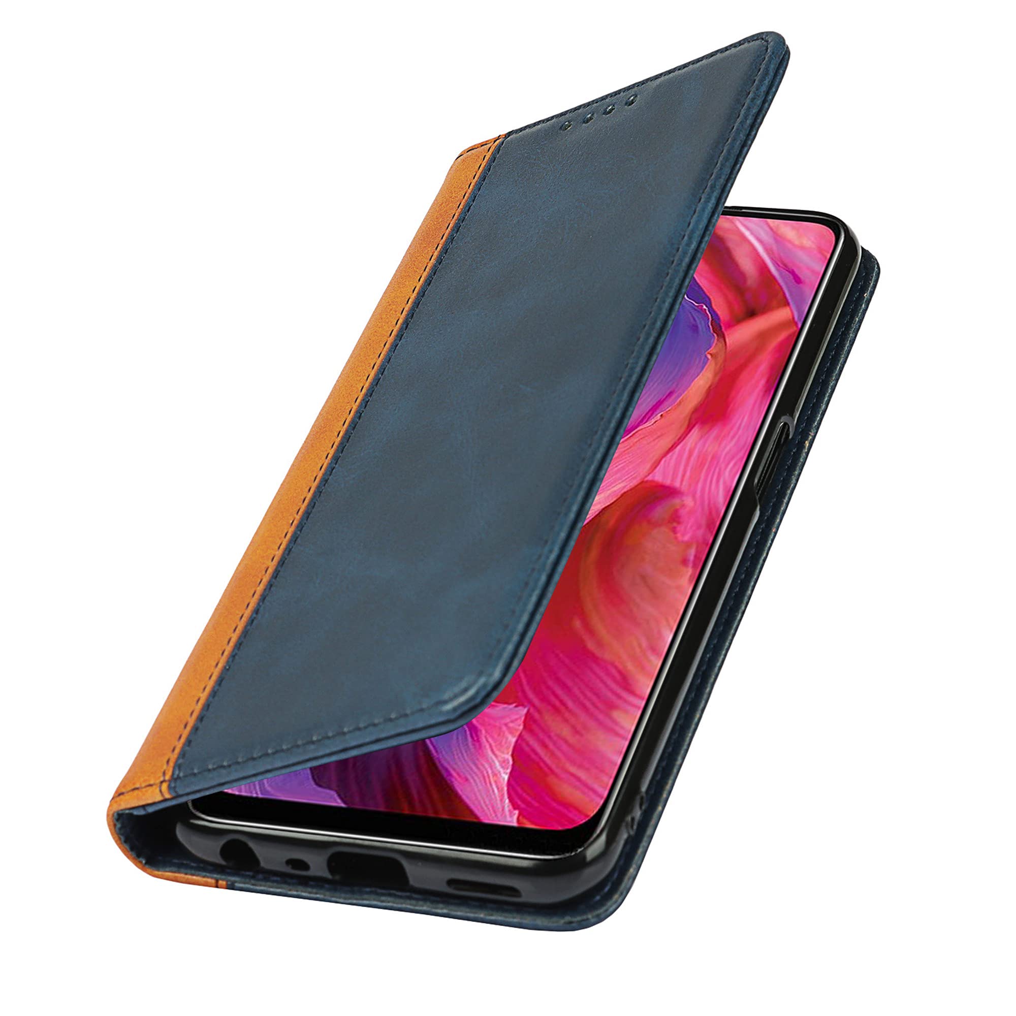 oppo A54 ブラック 手帳型ケース付き スマホケース OPPO A54 5Gケース 手帳型 a54ケース ストラップ付き