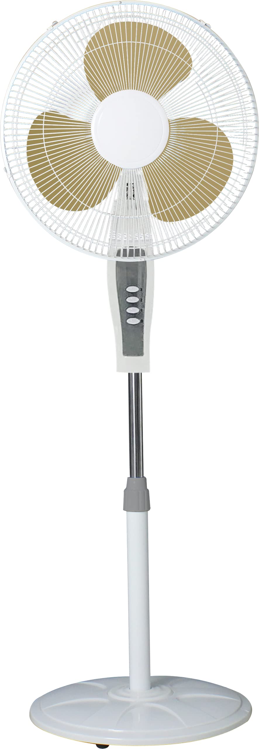 V.MAX MODI Pedestal Fan Oscillating Stand Fan, 3-Speed, Quiet Cooling Fan for Home, Office, Indoor and Outdoor, Easy to assemble and Carry, White