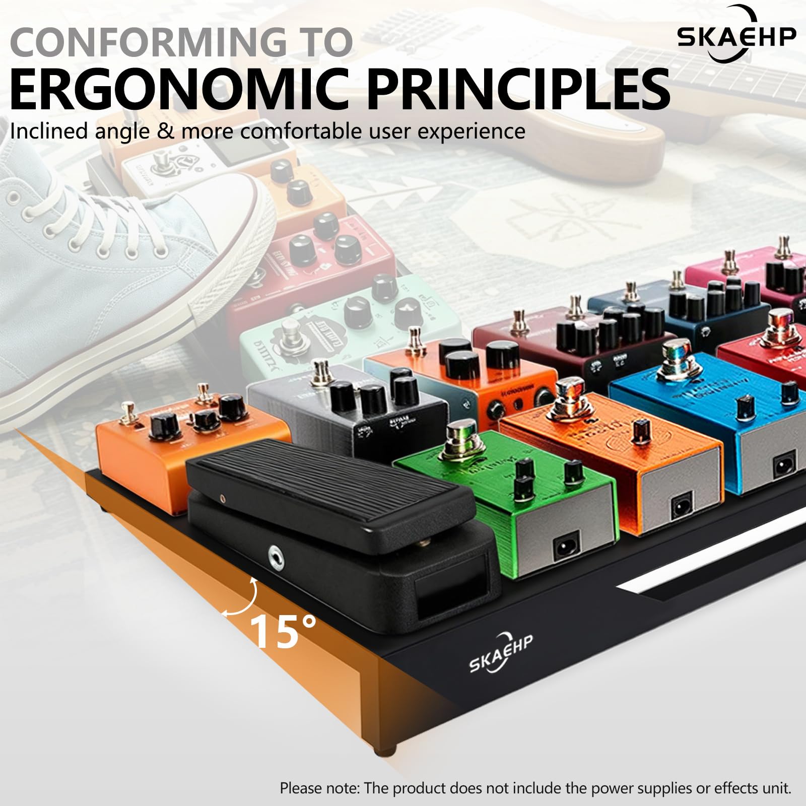 Gitarren-Pedalboard, Aluminiumlegierung, 3,1 kg, leichtes Pedalboard, 71,1 x 31,8 cm, mit Tragetasche, Standard 45,7 cm – Aluminiumlegierung