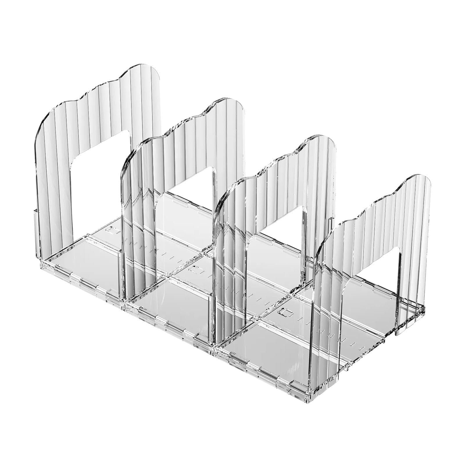 Qusinfc Multifunctional Handbag Organizers Shelf with Adjustable Compartments for Books and Accessories Storage Rack Space Saving Book Holder