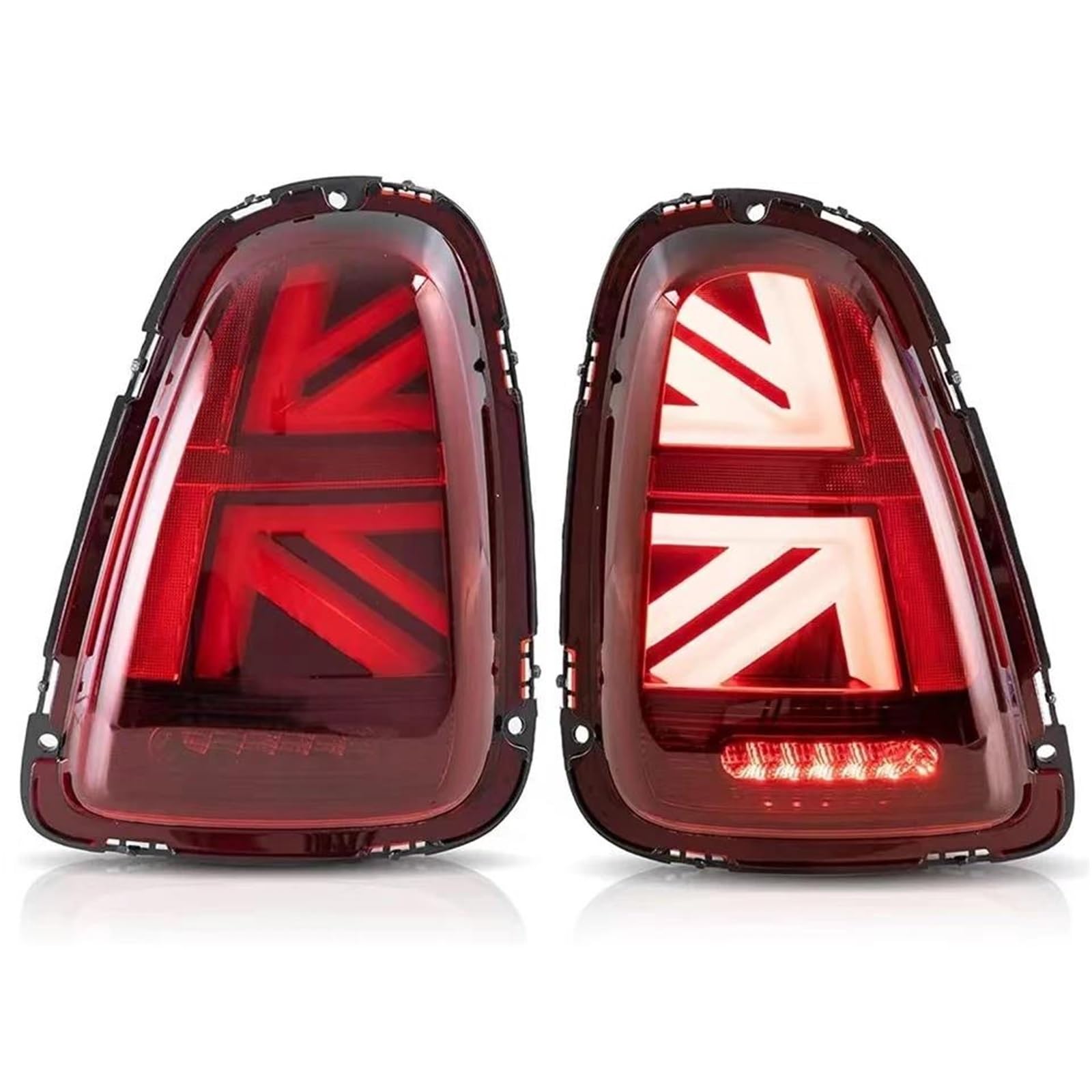 Dla BMW Mini Cooper R56 R57 R58 R59 2007-2013 Tylne Światła Do Jazdy Dziennej DRL Światła tylne(Black Red,2011-2013)