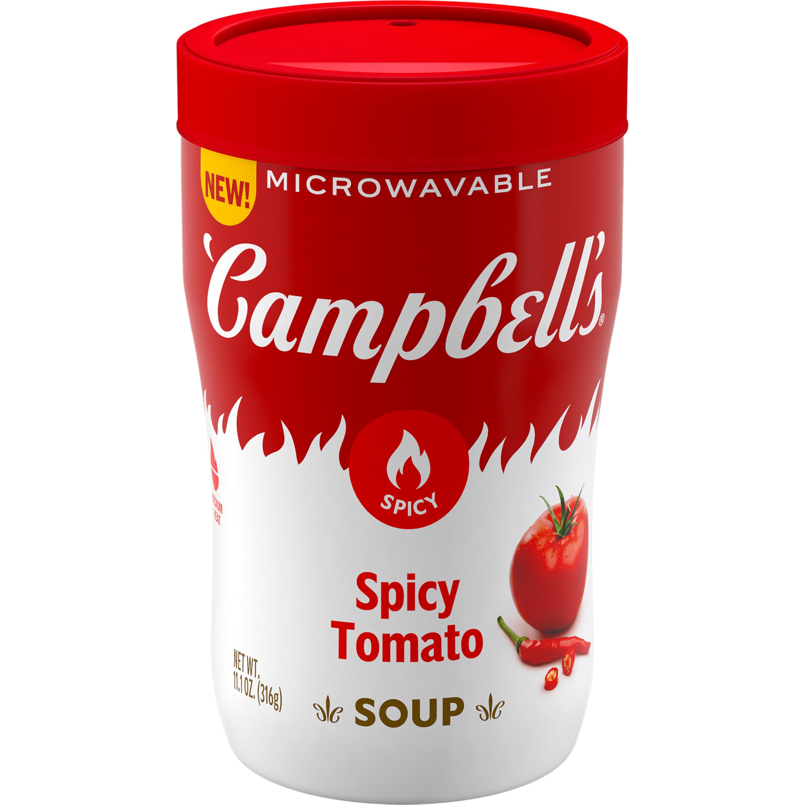 Amazon.com : Campbell's Sipping Soup, Spicy Tomato Soup, 11.1 oz