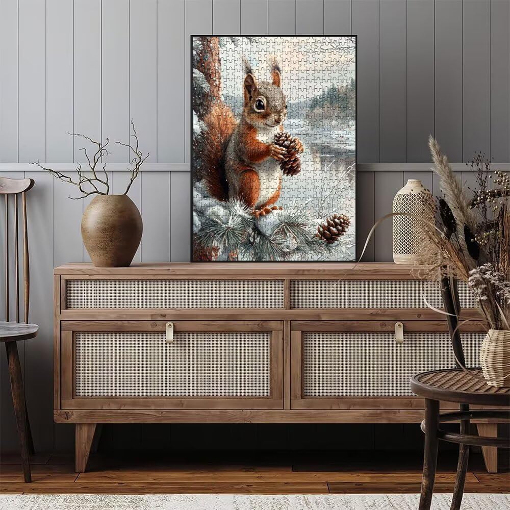 Puzzle 4000 Pezzi, Pino Scoiattolo 3D Puzzle per Adulti Impegnativo, Educa Puzzles Artistico, Divertente E Stimolante Puzzles Decorativo per La Famiglia, Regalo e Decorazione Pareti DX0YL6-866