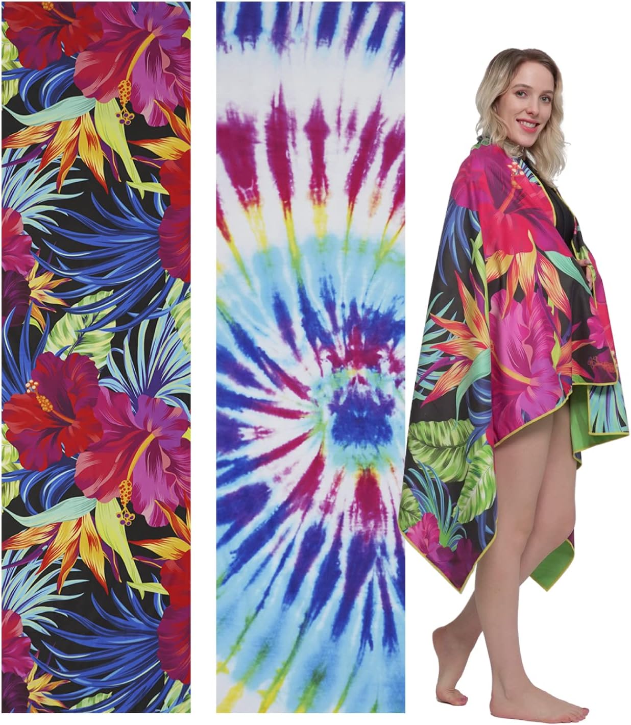 Winthome Microfibre Beach Towel, Large Quick Dry Sand Free Towel