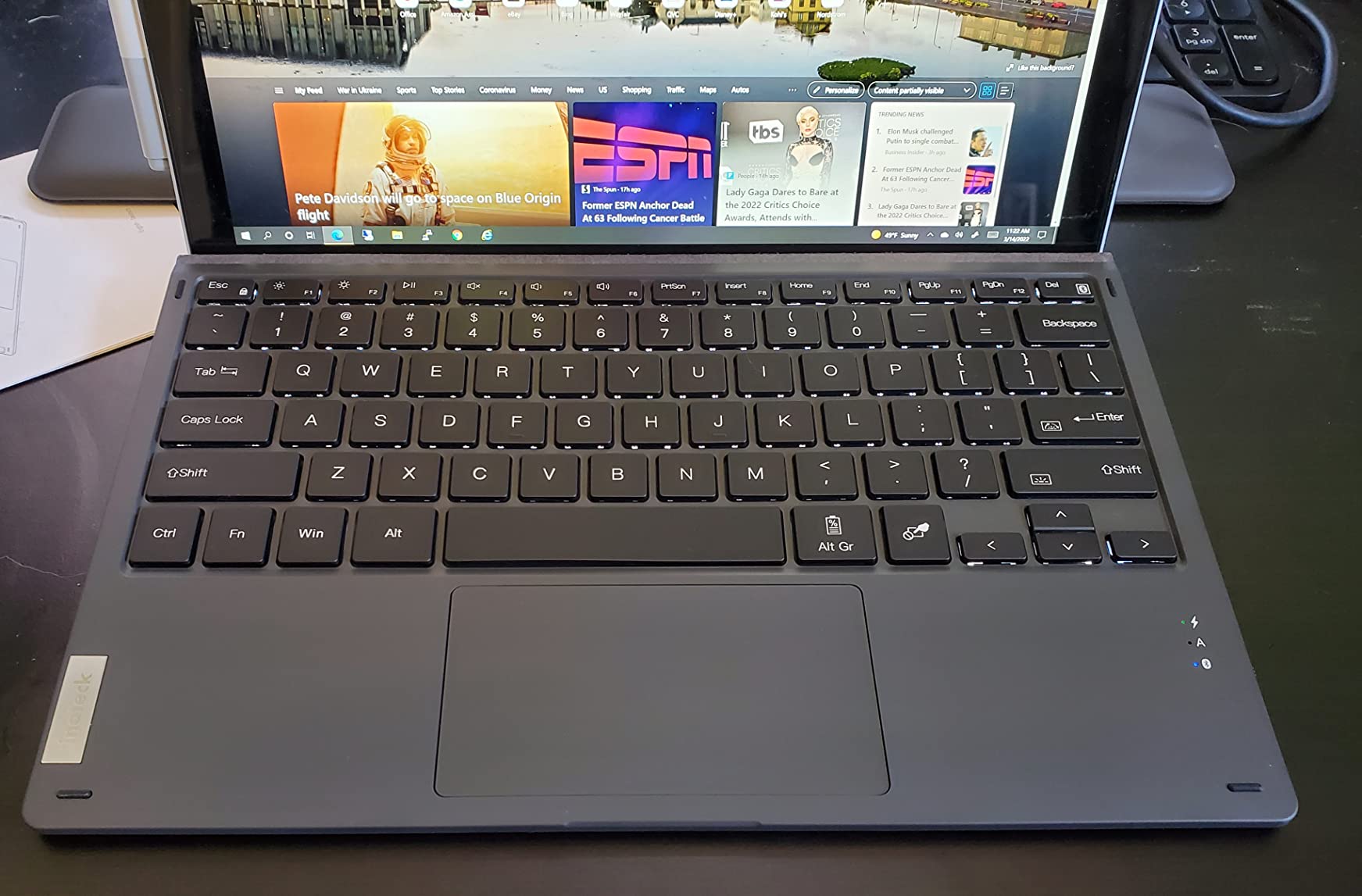 12/mo Finance Inateck Surface Pro 7 Keyboard, Bluetooth 5.0, 7Color