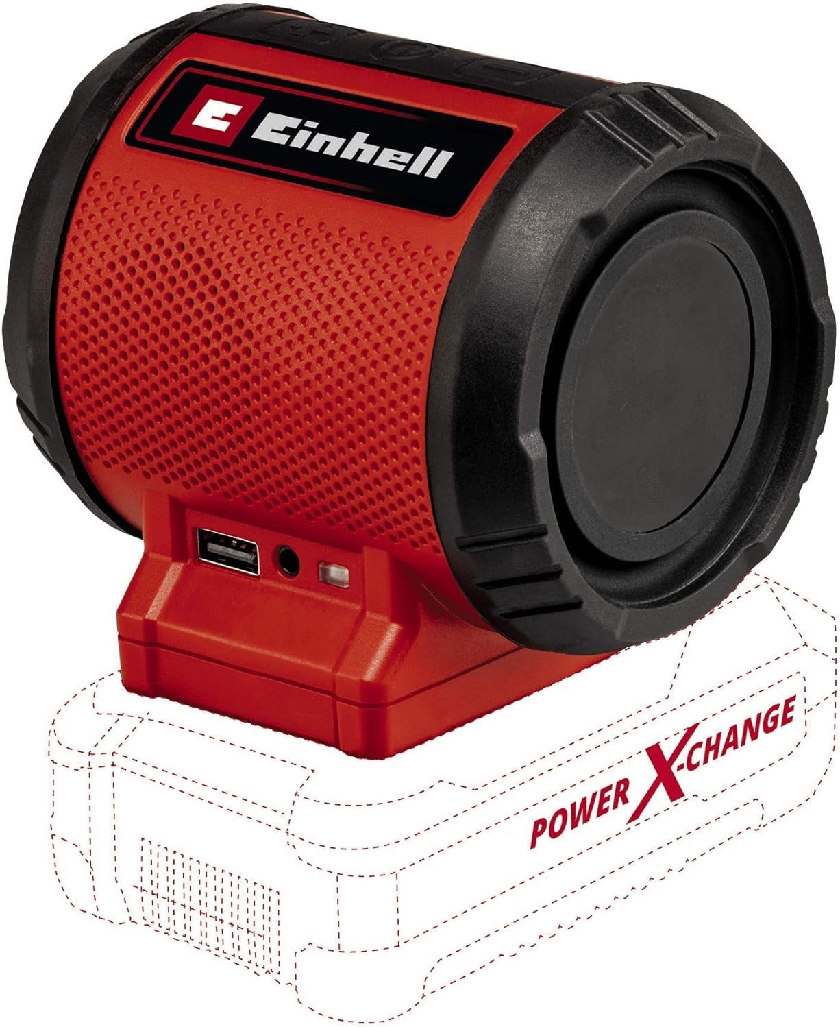 Cordless Speaker 18V Power X-Change Powerful Portable Speaker, Wireless Bluetooth, Max. 85 dB, AUX/USB Connection, Intuitive Control Panel, Without Battery TC-SR 18 Li BT Solo