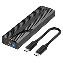 SABRENT NVMe Gehäuse USB 3.2 Type-C für M.2 SSDs 2230, 2242, 2260, 2280, nur NVMe (Keine SATA), 10Gbps Gen 2, werkzeuglos, Aluminium-Kühlkörper, Type-A Adapter, Plug & Play (EC-PNVO)