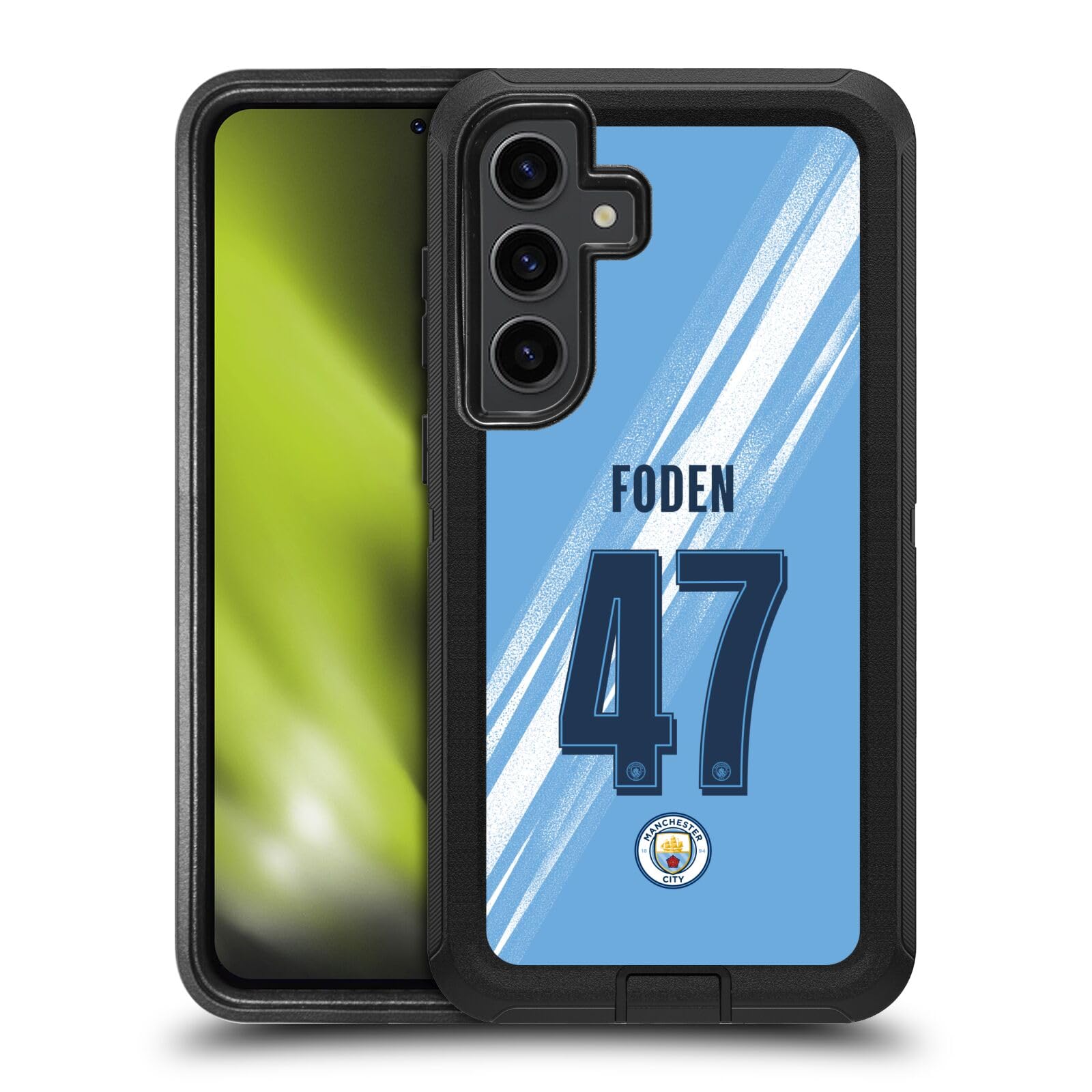 Head Case Designs Officially Licensed Manchester City Man City FC Phil Foden 2025/26 Players Home Kit Ultra-Armoured Shockproof Case [Military Grade Protection] Compatible With Samsung Galaxy S24+ 5G — image 1