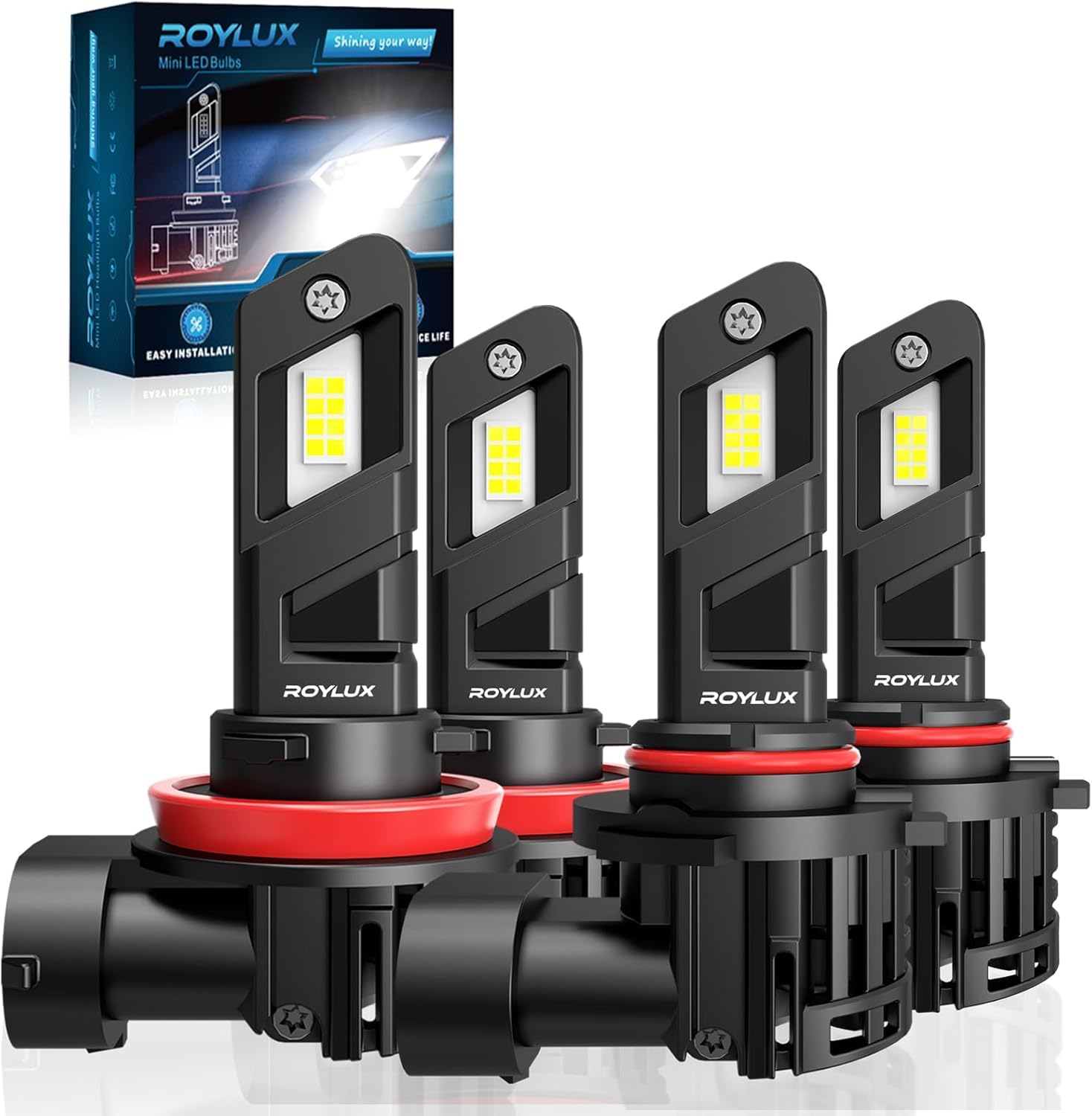 Amazon.com: ROYLUX 9005 H11 Fog Light Bulbs, HB3 High Beam H9 H8