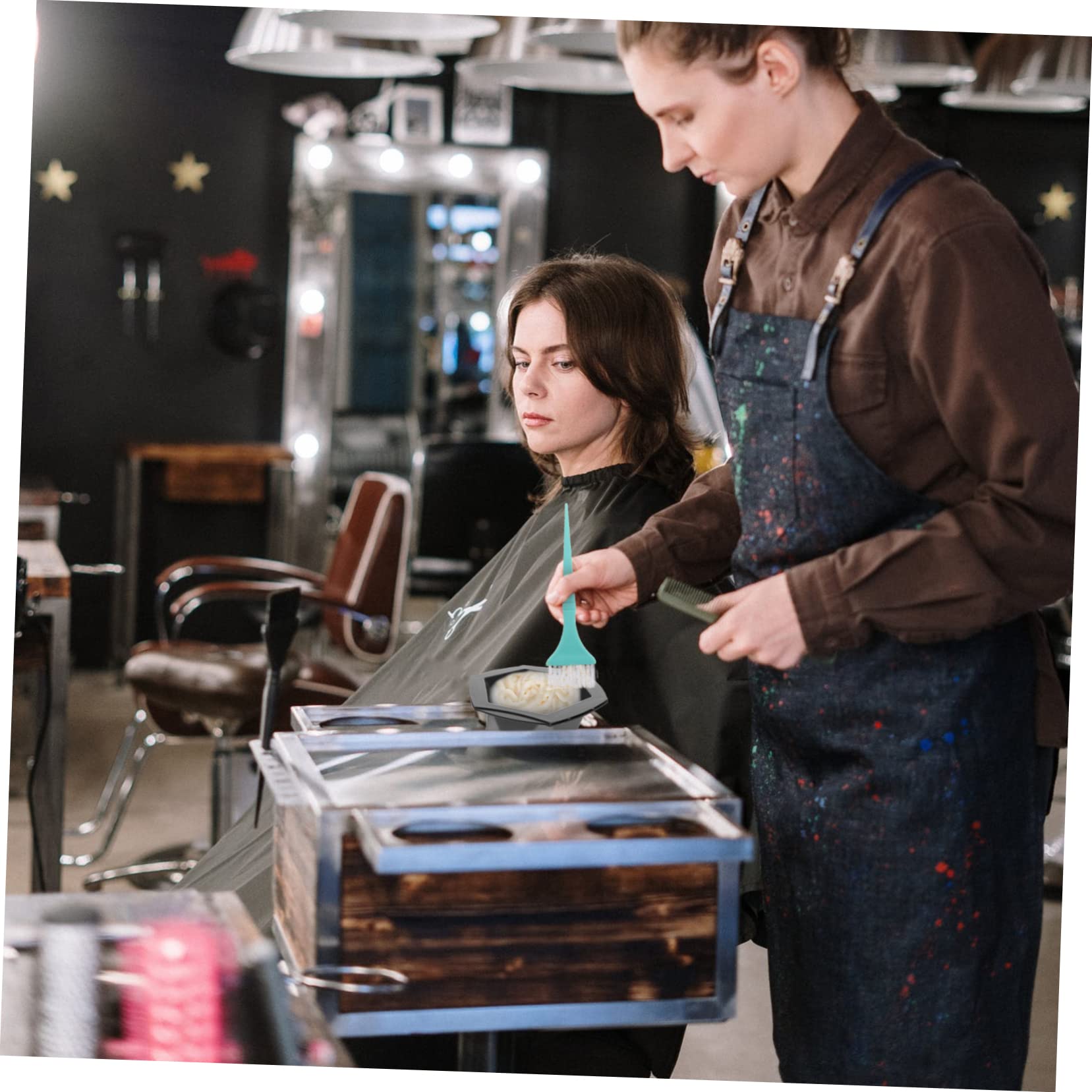 7 Sätze Teiliges Haarfärbeset mit Schalen und Professionelles Färben für Hause Salon für Diy Haarfärbung Bpa Frei Langlebig und Benutzerfreundlich