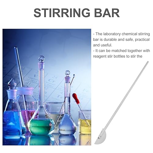 Miniatura 4 de Paleta mezcladora de acero inoxidable, herramienta de agitación de laboratorio, varilla de agitación de laboratorio para ciencia química, frasco