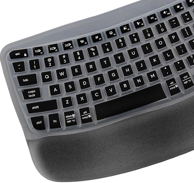 Funda de Teclado de Silicona para Logitech Wave Keys MK670 miniatura 2