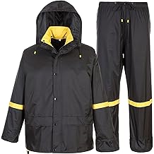 Classic Rain Suits for Men Breathable Rain Gear for Waterproof work, Hooded Coats Jacket and Pants