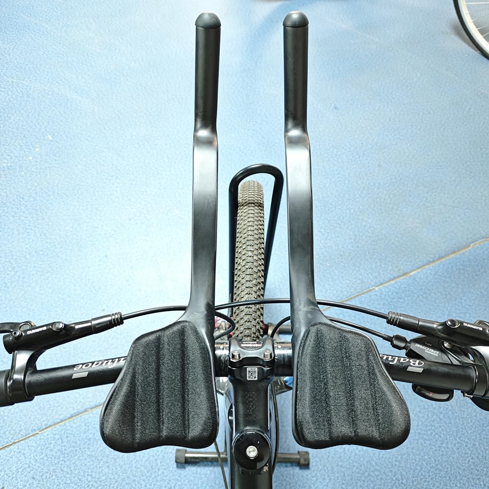 Carbon TT Aufsatz Triathlon Zeitfahren Lenkeraufsatz 31,8 mm 38cm Lange UD Matt Aerodynamisch T700/T800 Kohlefaser Ultraleicht 230g