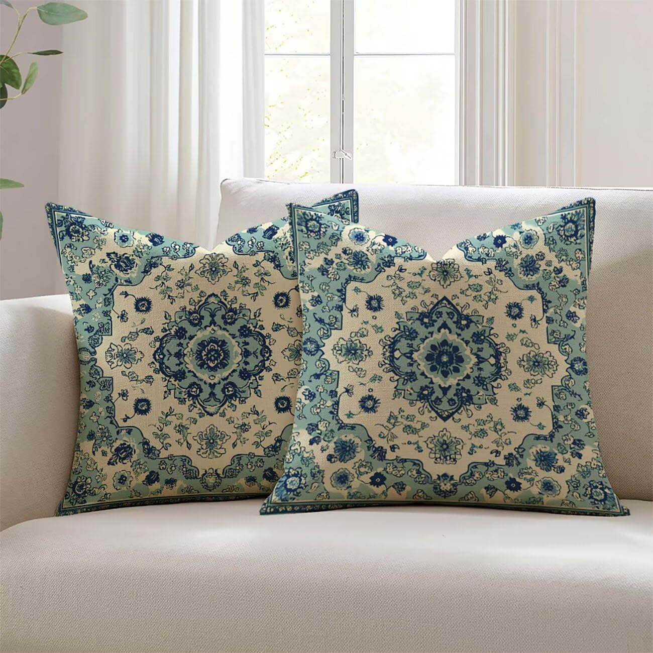 Housse de coussin 26x26inch extérieur imperméable salon de jardin