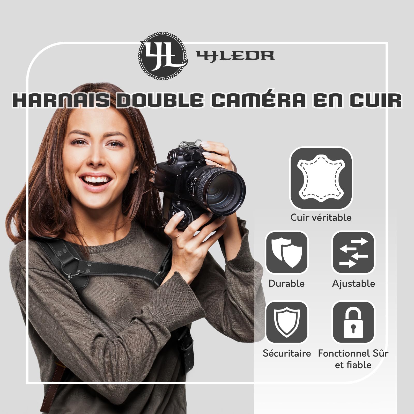 Sangle Appareil Photo pour 1 Appareil,Harnais Appareil Photo