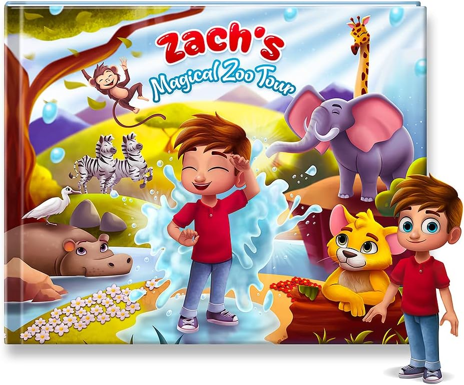 Personalized Name Story Book - Personalized Children's Book with Name On Every Page - Your Child is The Star of The Story - Book for Kids Aged 0-7