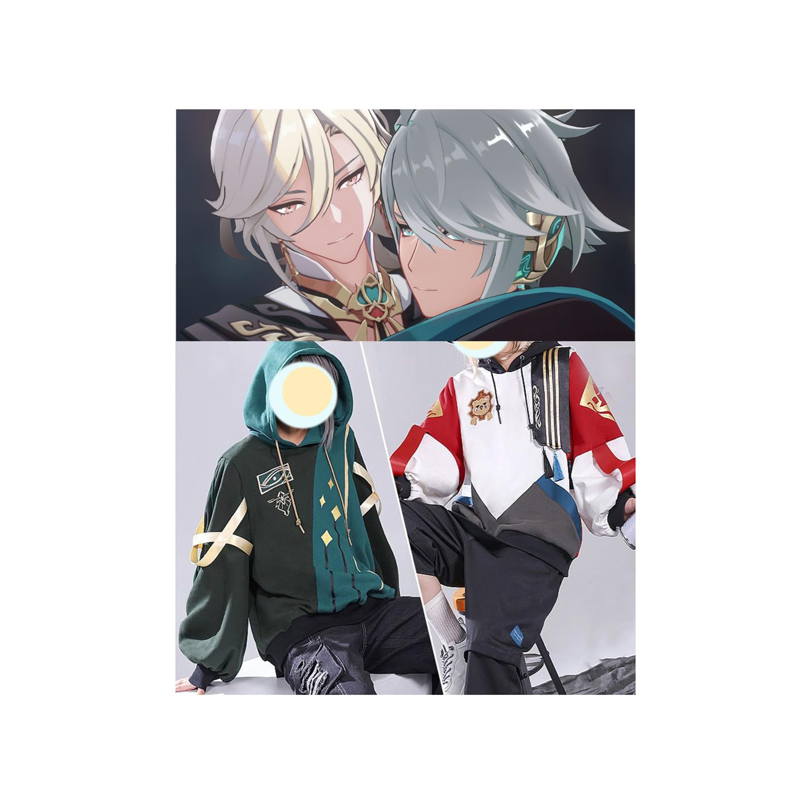 Amazon | [ZAIED] 原神 周辺 パーカー アルハイゼン カーヴェ