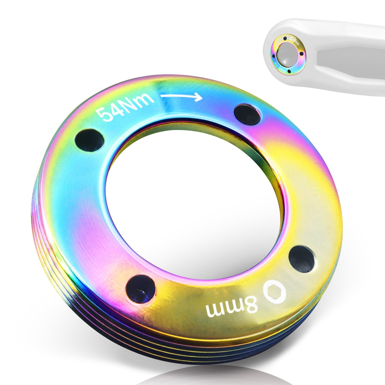 GodLOL Bicycle Crank Arm Cap Kit Dub Crank Cover Bolt for SRAM NX/GX/Force/XX1/AXS | 7075 Aluminum & Titanium Alloy | Anti-Detachment Design | 7