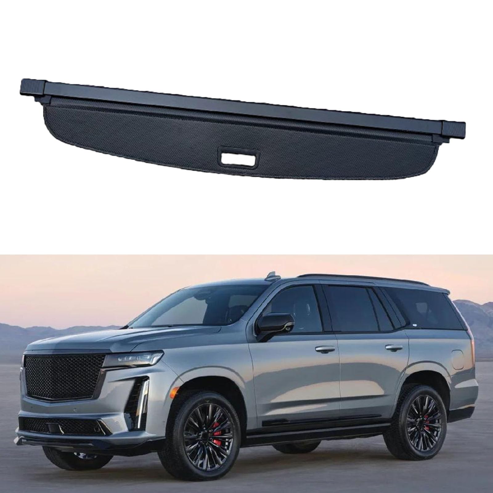 SXLGDW Car Retractable Rear Trunk Parcel Shelf,Compatible with Cadillac Escalade 2021-2023,Car parts