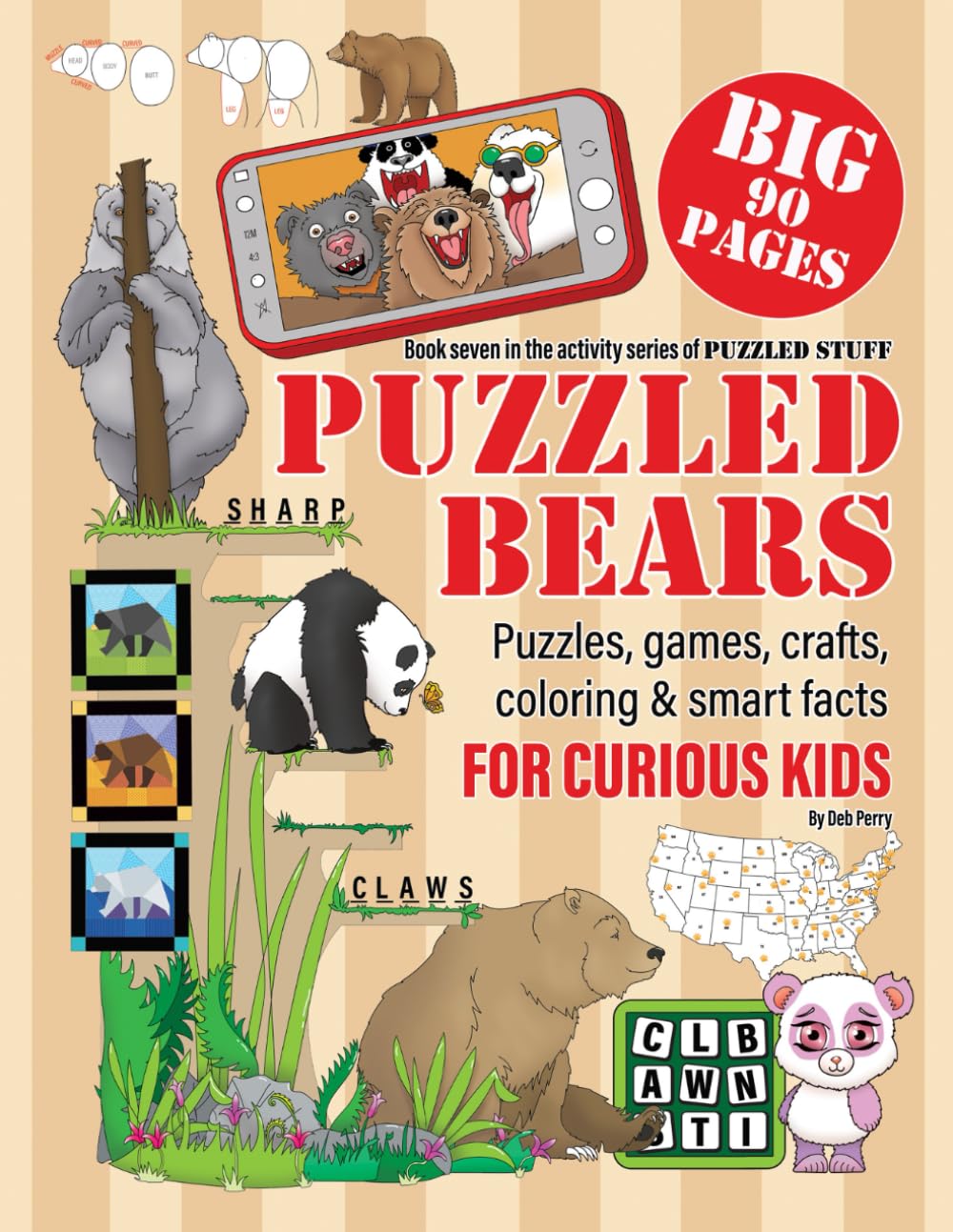 Puzzled Bears: Puzzles, games, crafts, coloring & smart facts for curious kids (Puzzled Stuff)