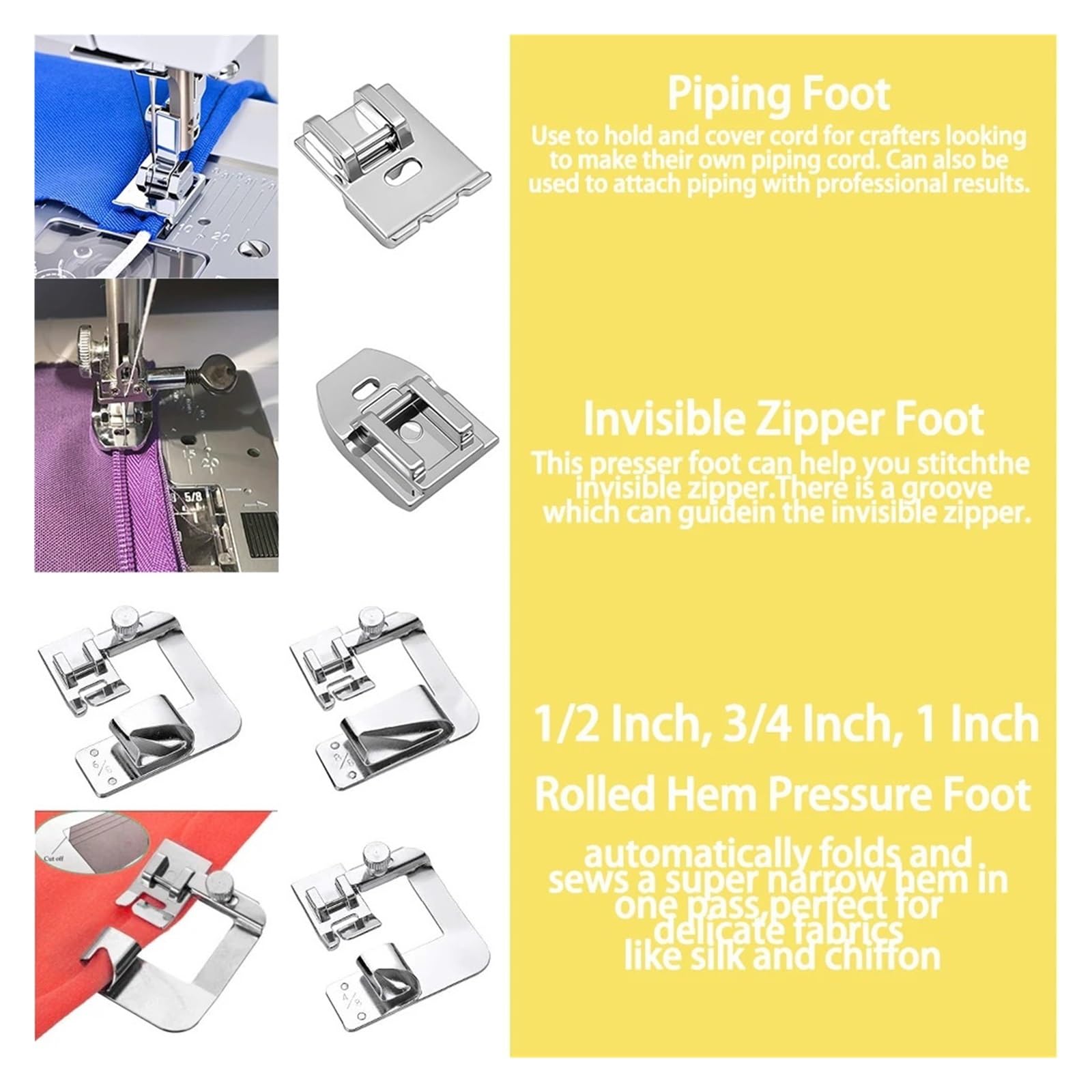 Ensemble De 14 Pieds-de-biche for Couture À Domicile
