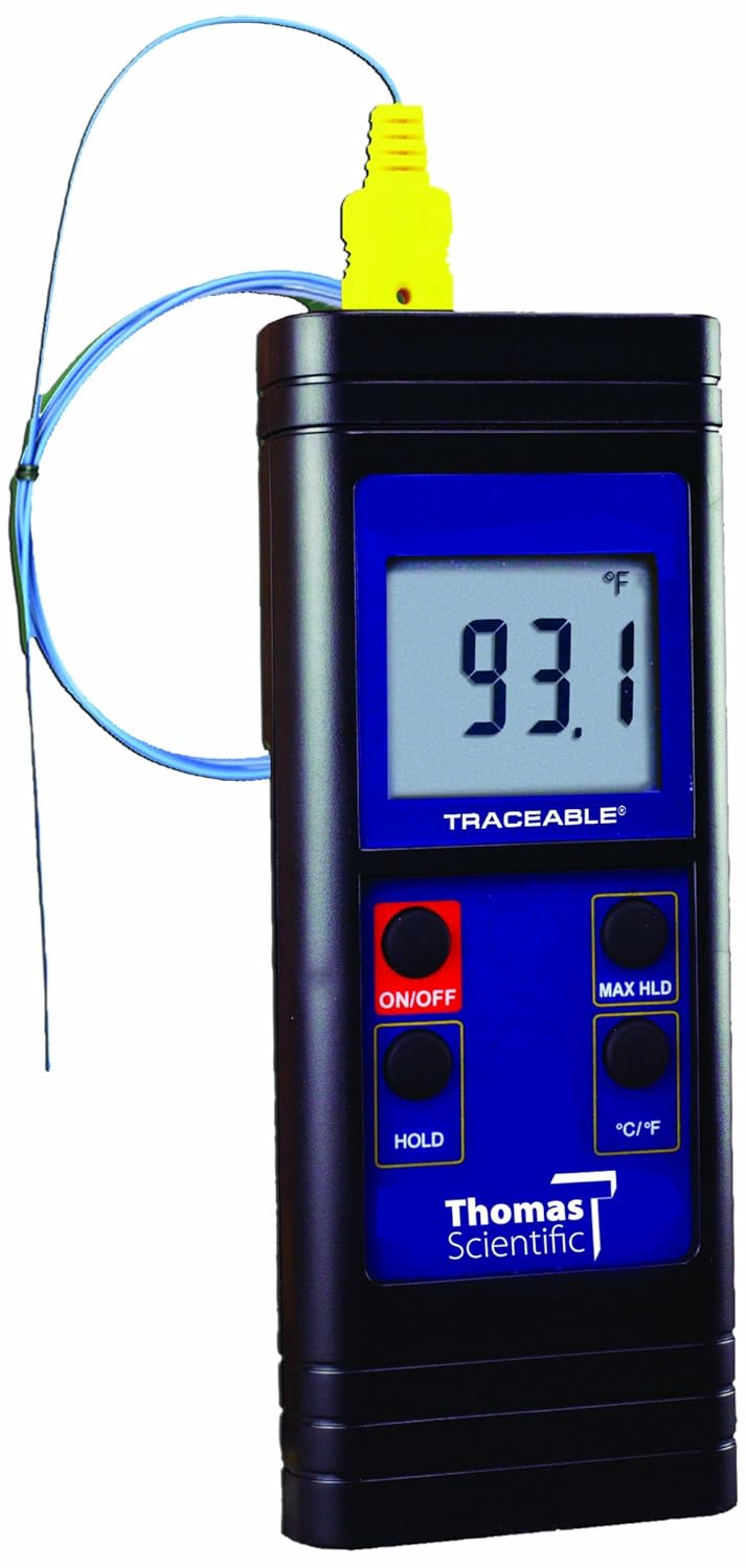 Thomas Waterproof Type K Digital Thermometer, -328 to 2372 degree F, -200 to 1300 degree C Thomas Waterproof Type K Digital Thermometer, -328 to 2372 degree F, -200 to 1300 degree C