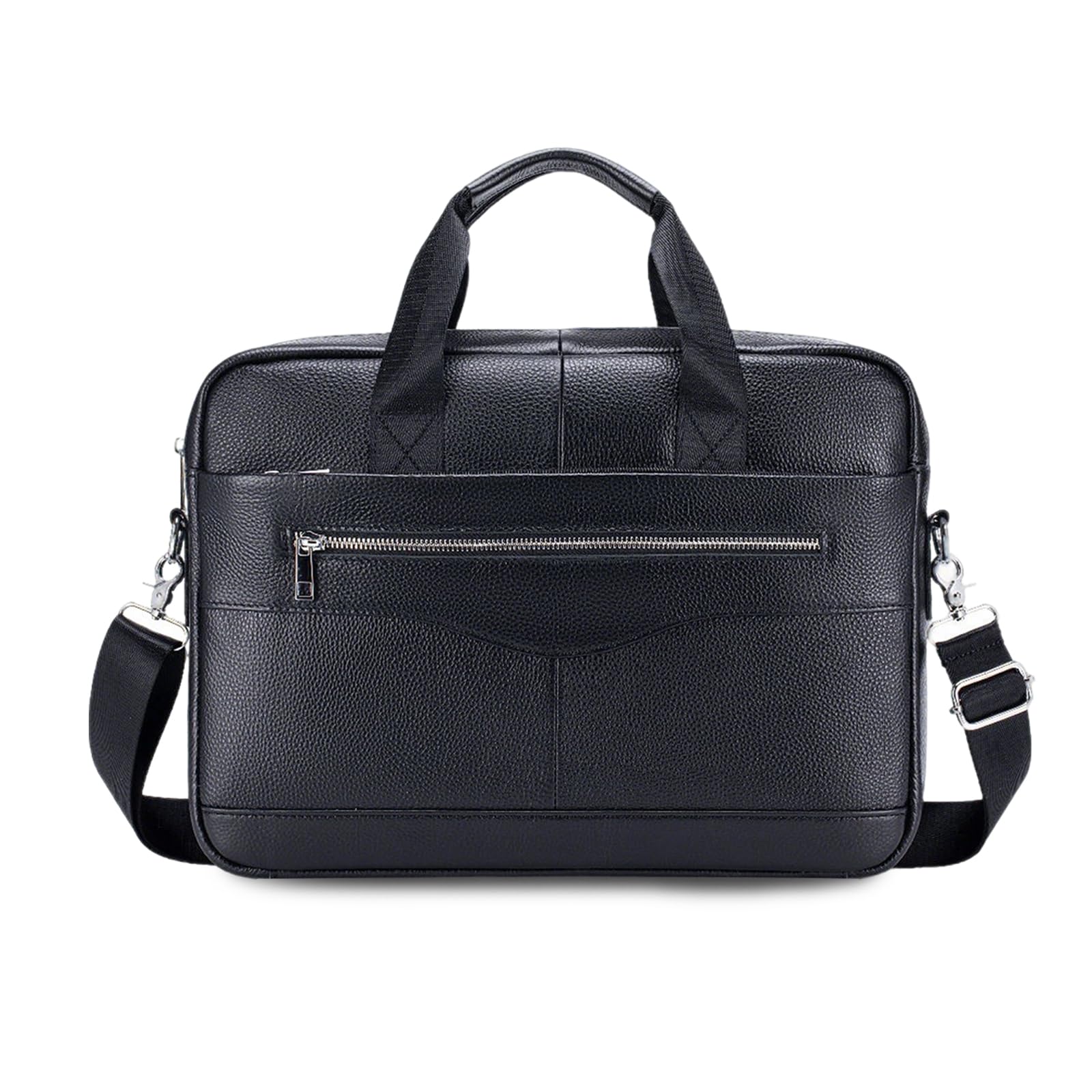 FANDARE Retro Leder Aktentasche Herren Business Henkeltasche Dokumententasche Geschäftstasche Messenger Handtasche Mappe Aktenkoffer Umhängetasche für Arbeit und Reisen Crossbody-Tasche